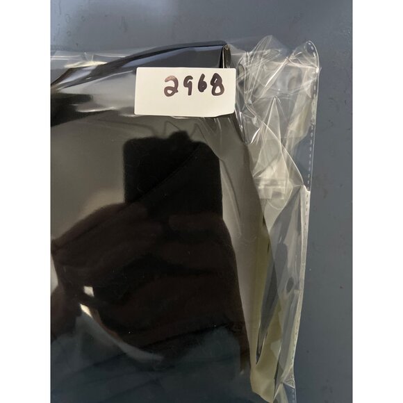 Linen Blend Black Embroidered Button-Up Top M 8/10 Beach Lagenlook Boho Western - Picture 8 of 8